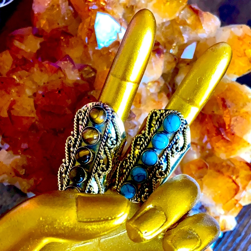 ⚡️ GOLD STONE CUFF RING ⚡️